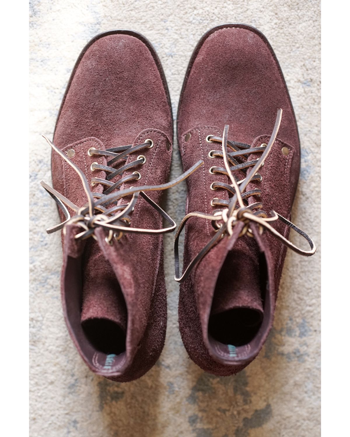 Photo by boootlicker on October 1, 2023 of the NF Bootmaker Fritz Boot in J&FJ Baker Australian Nut Panel Hide Roughout.