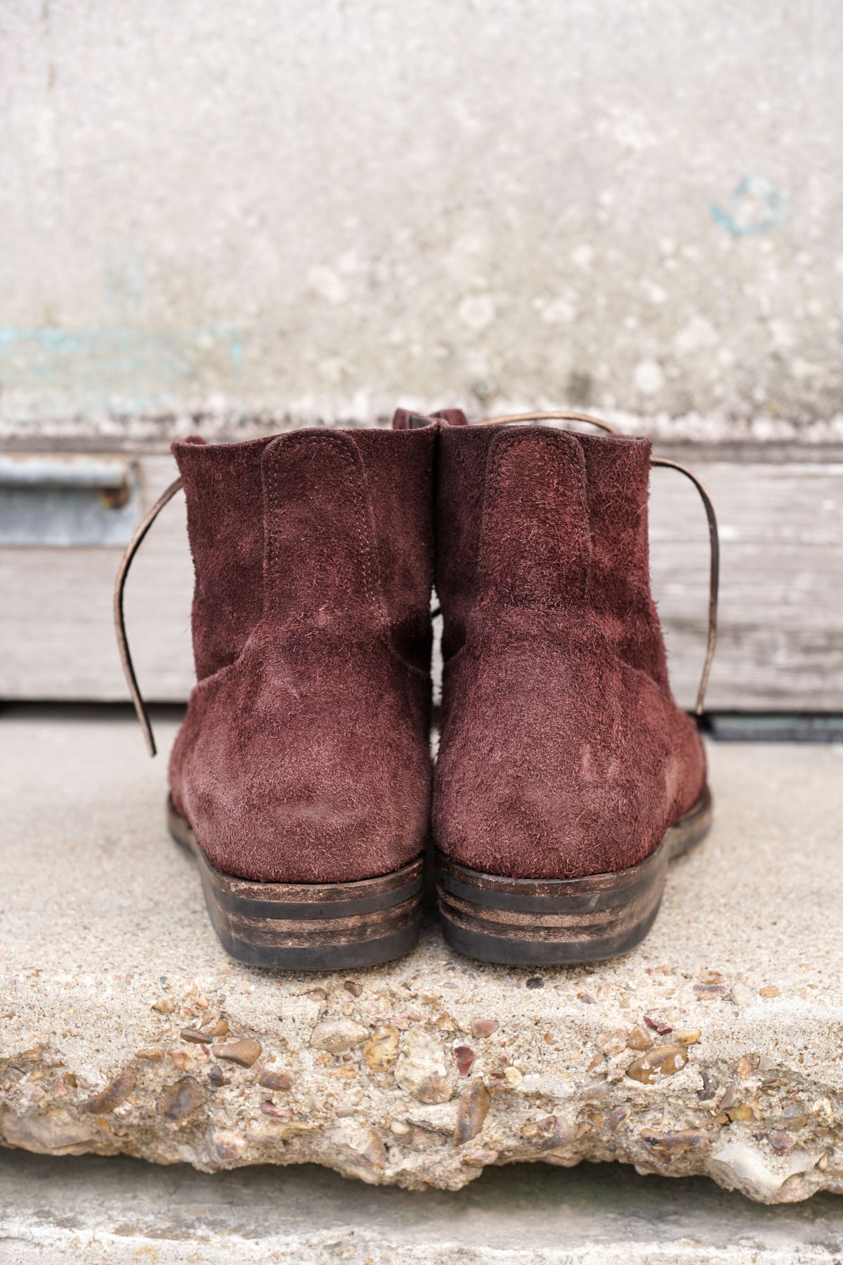 Photo by boootlicker on March 5, 2024 of the NF Bootmaker Fritz Boot in J&FJ Baker Australian Nut Panel Hide Roughout.