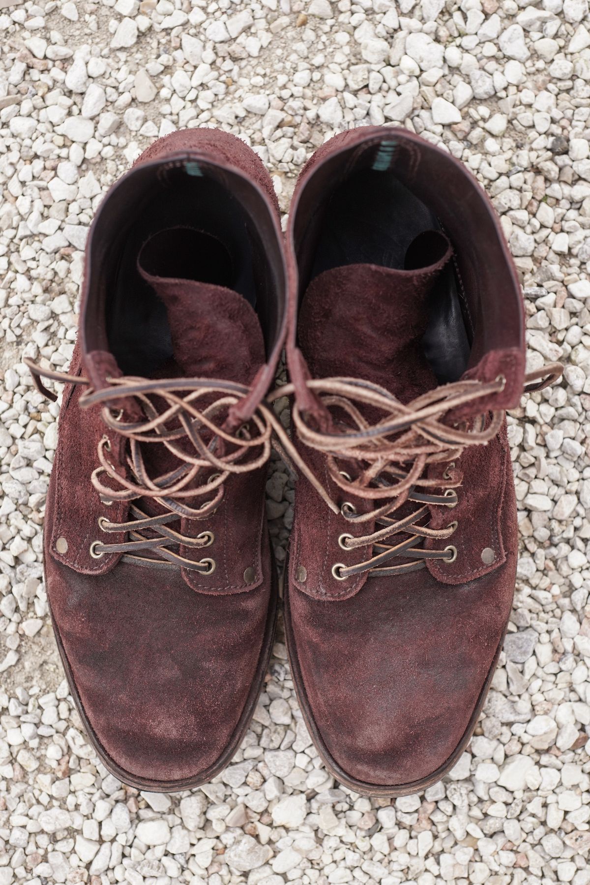 Photo by boootlicker on March 5, 2024 of the NF Bootmaker Fritz Boot in J&FJ Baker Australian Nut Panel Hide Roughout.