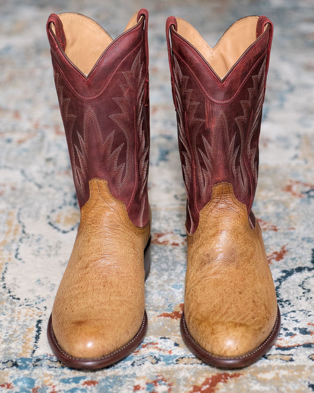 Photo by boootlicker on October 1, 2025 of the Tecovas The Weston in Smooth Ostrich.