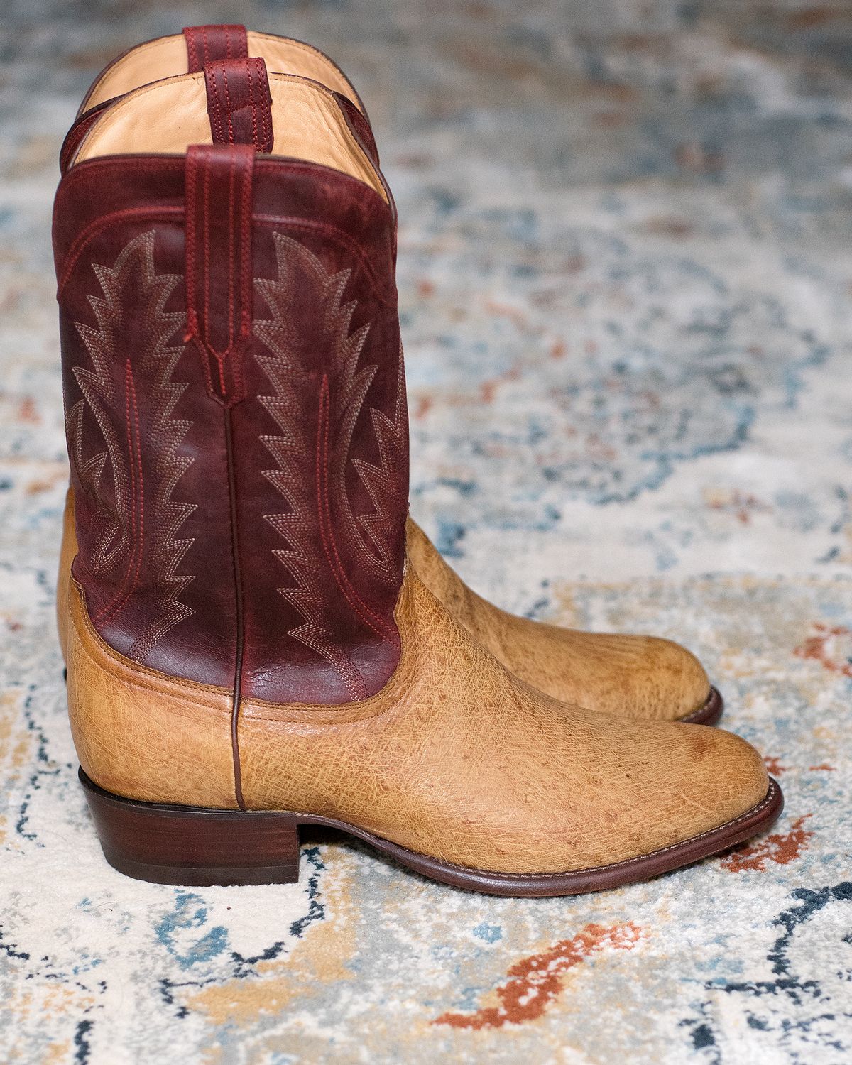 Photo by boootlicker on October 1, 2025 of the Tecovas The Weston in Smooth Ostrich.