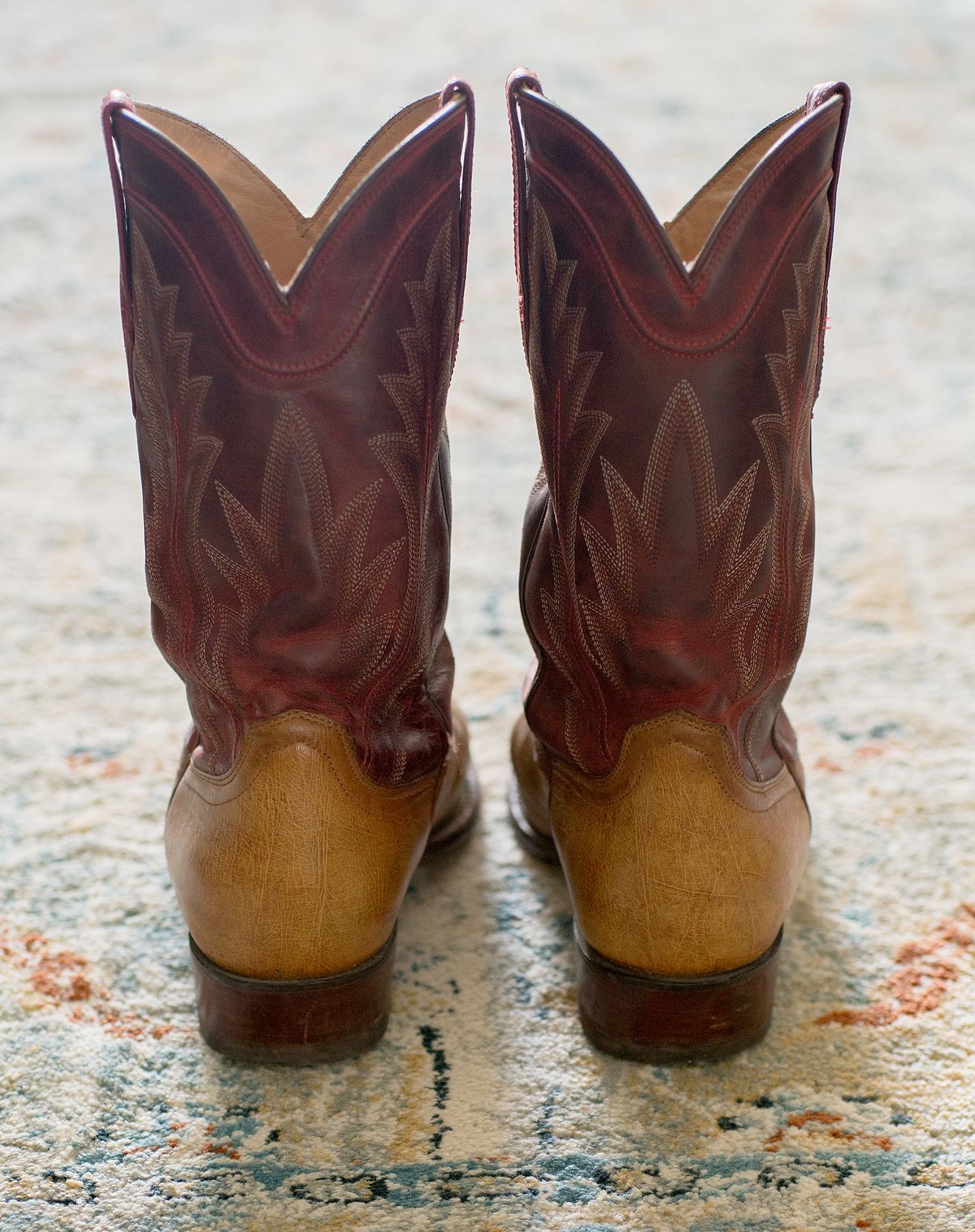 Photo by boootlicker on November 4, 2025 of the Tecovas The Weston in Smooth Ostrich.