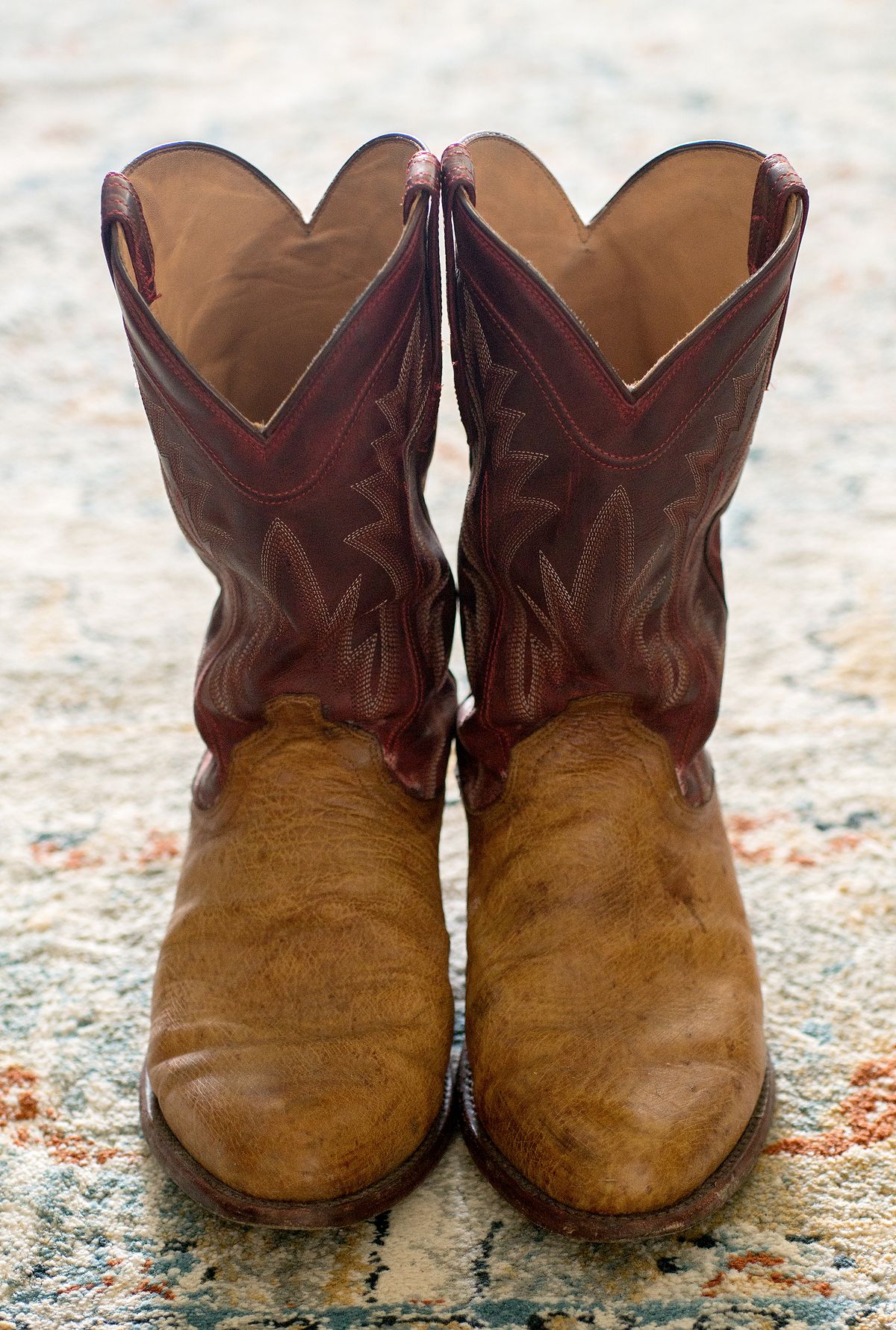 Photo by boootlicker on November 4, 2025 of the Tecovas The Weston in Smooth Ostrich.