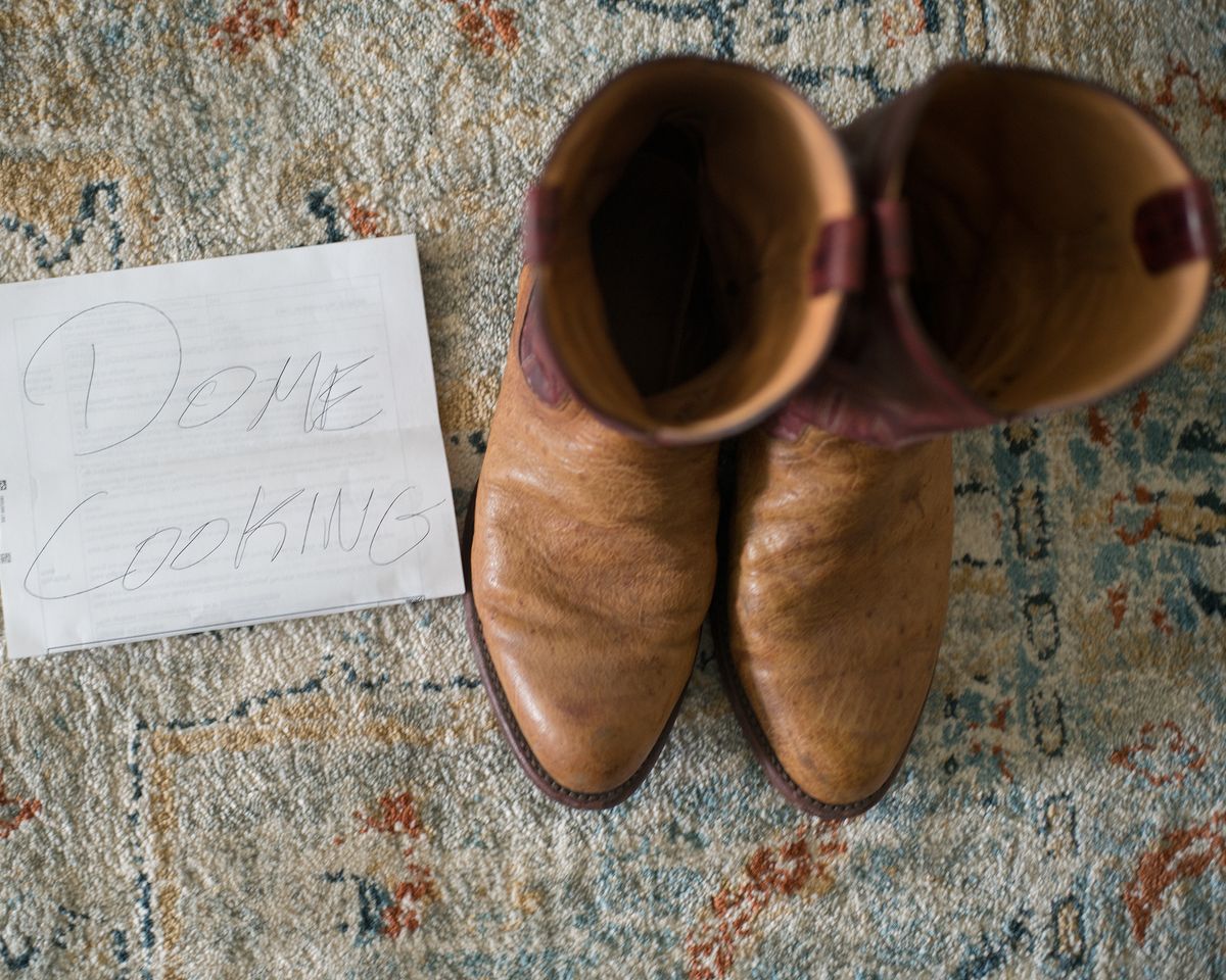 Photo by boootlicker on November 4, 2025 of the Tecovas The Weston in Smooth Ostrich.