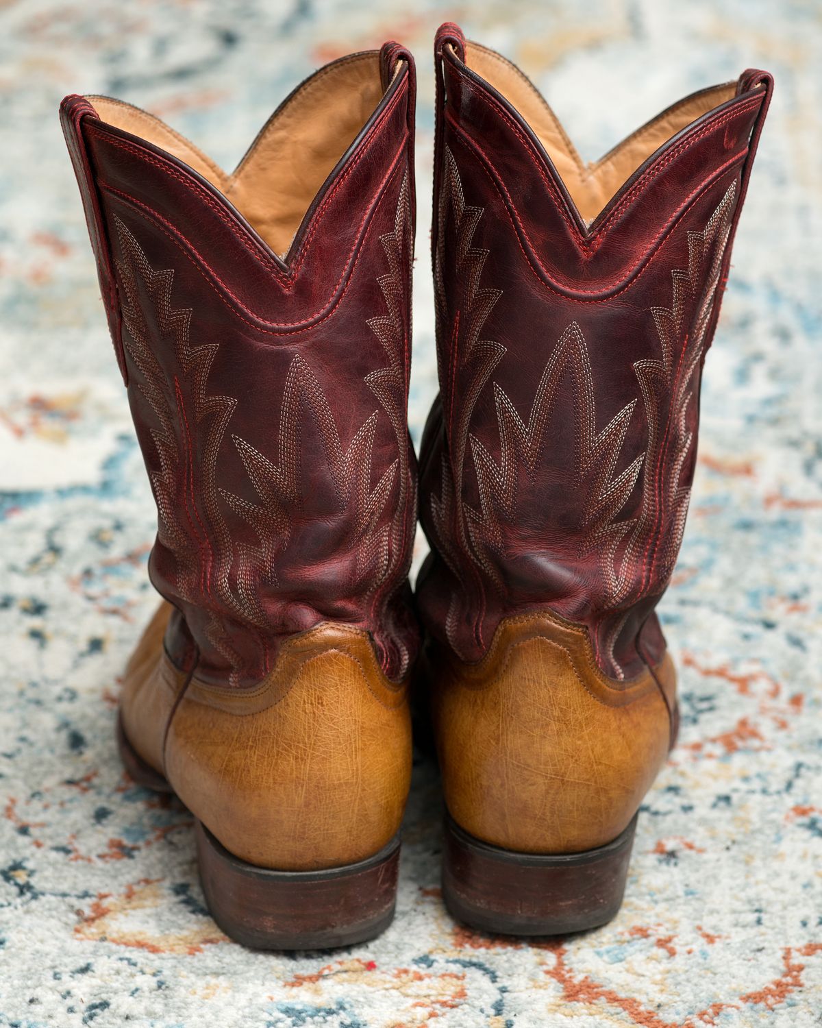 Photo by boootlicker on January 6, 2026 of the Tecovas The Weston in Smooth Ostrich.