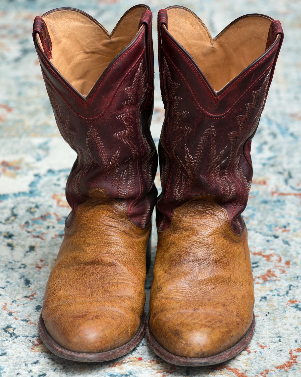 Photo by boootlicker on January 6, 2026 of the Tecovas The Weston in Smooth Ostrich.