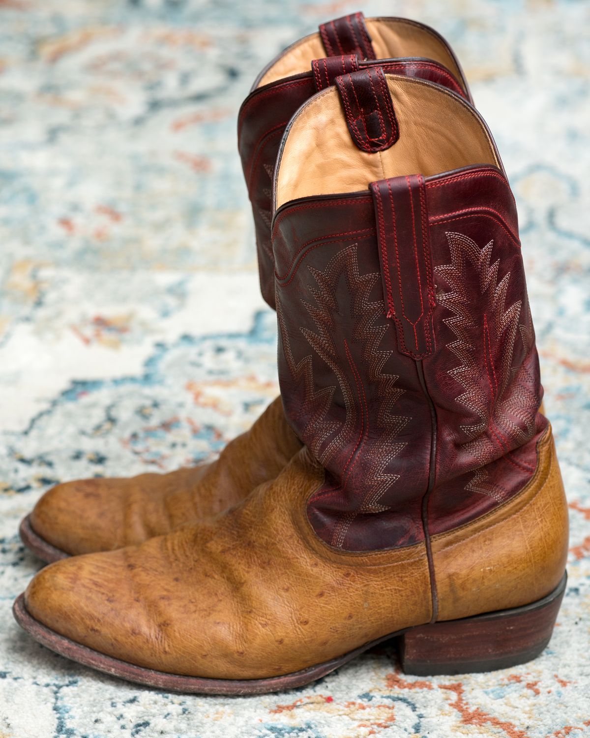 Photo by boootlicker on January 6, 2026 of the Tecovas The Weston in Smooth Ostrich.