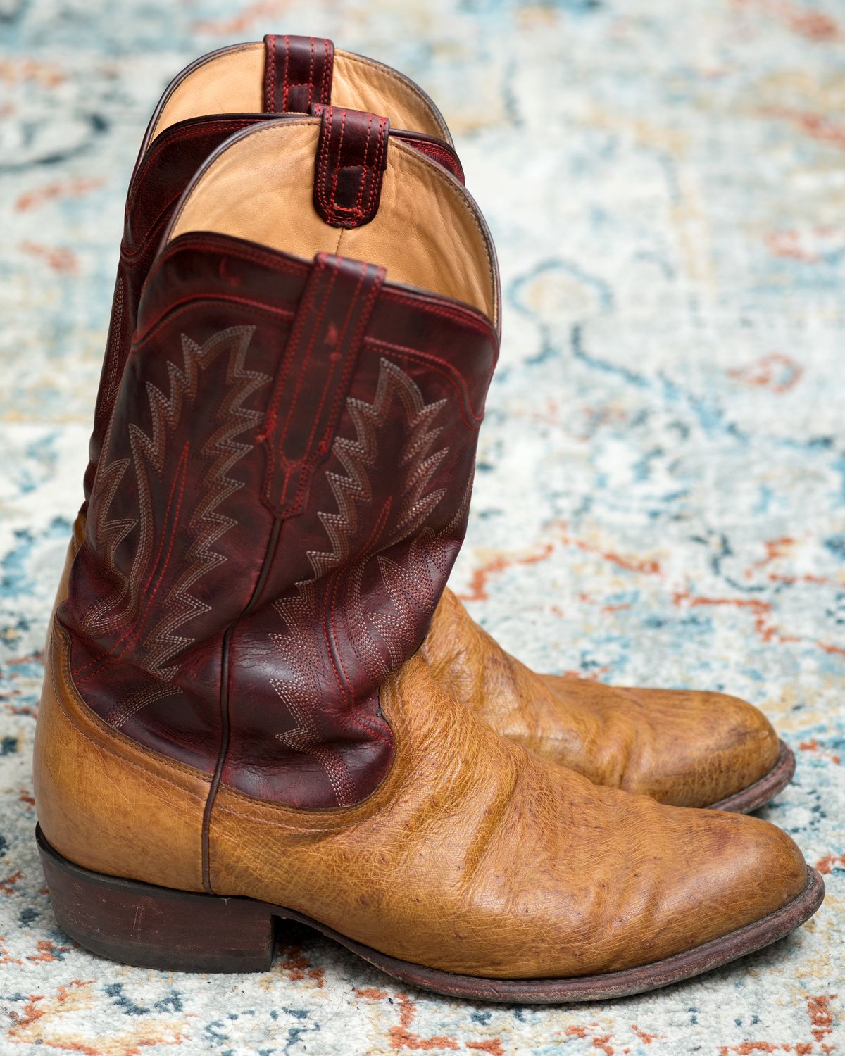 Photo by boootlicker on January 6, 2026 of the Tecovas The Weston in Smooth Ostrich.