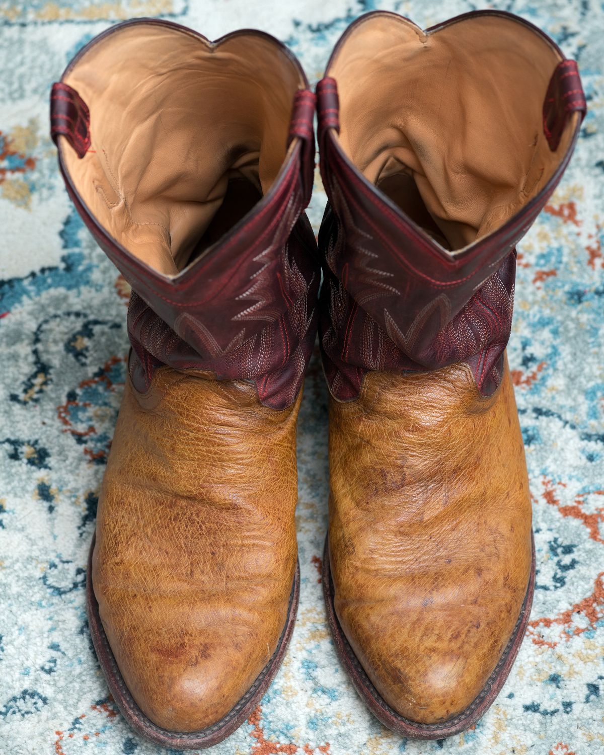 Photo by boootlicker on January 6, 2026 of the Tecovas The Weston in Smooth Ostrich.