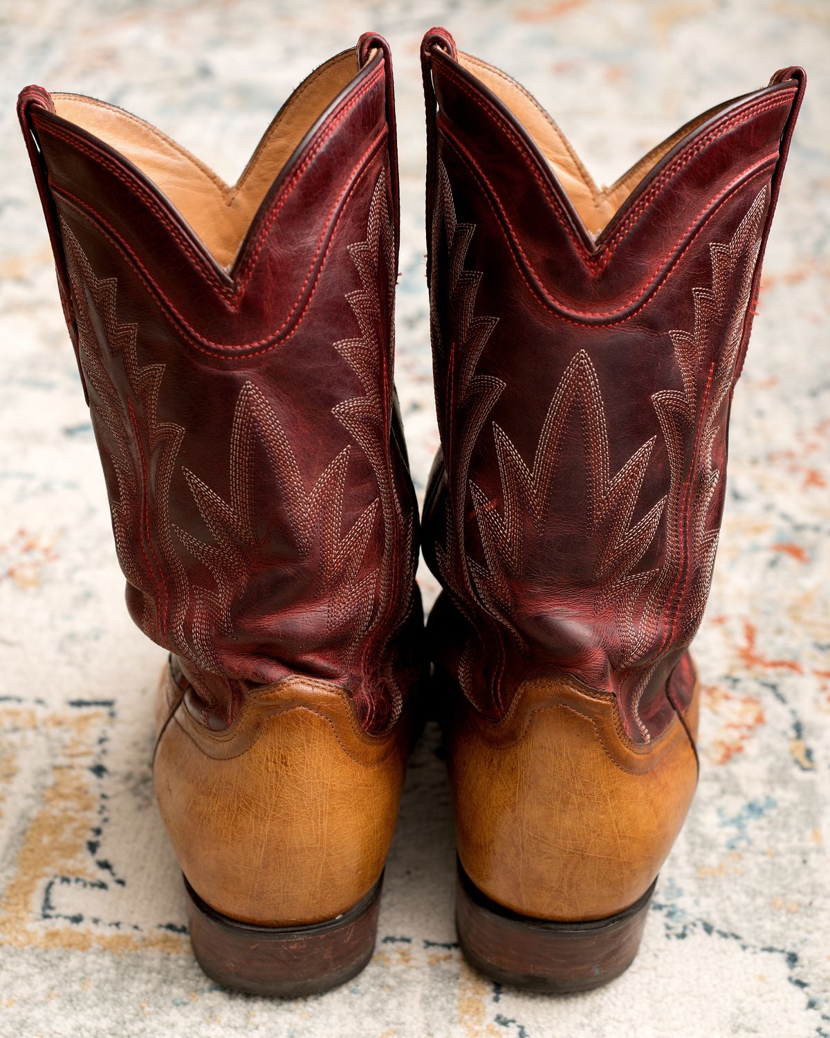 Photo by boootlicker on March 6, 2026 of the Tecovas The Weston in Smooth Ostrich.