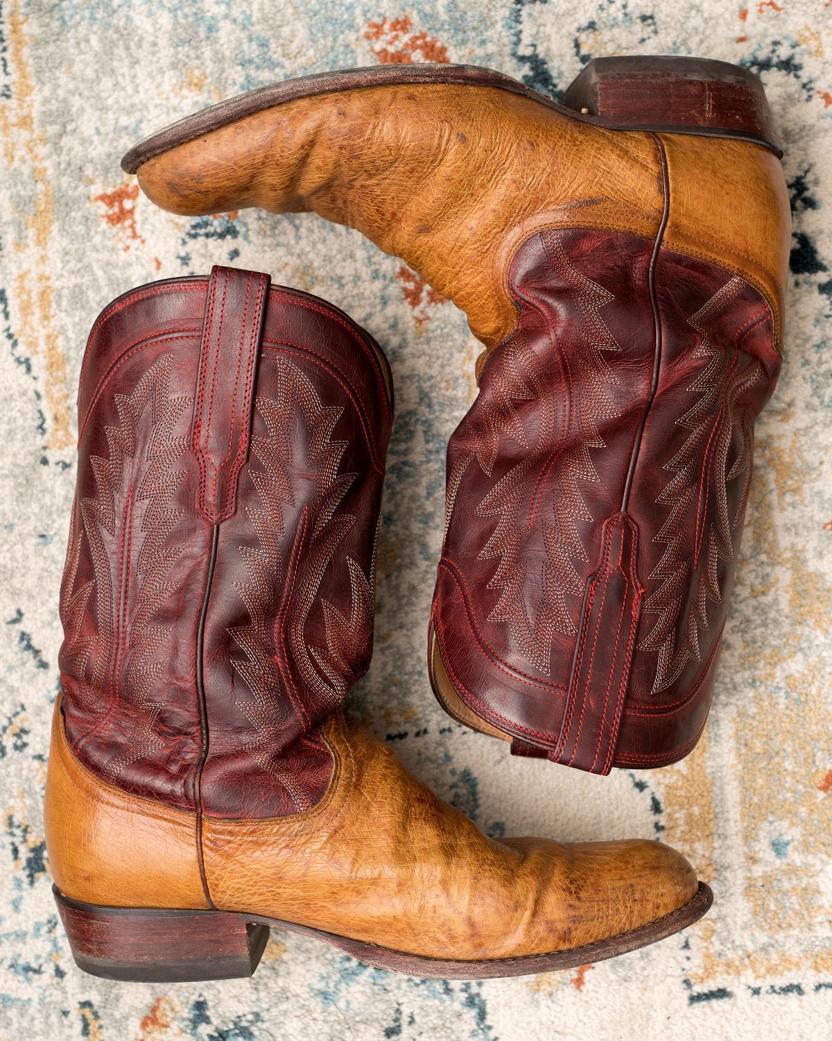 Photo by boootlicker on March 6, 2026 of the Tecovas The Weston in Smooth Ostrich.