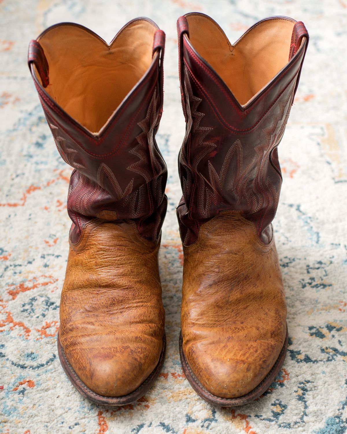 Photo by boootlicker on April 5, 2026 of the Tecovas The Weston in Smooth Ostrich.