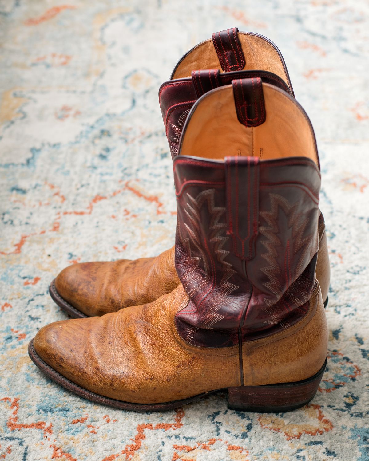 Photo by boootlicker on April 5, 2026 of the Tecovas The Weston in Smooth Ostrich.