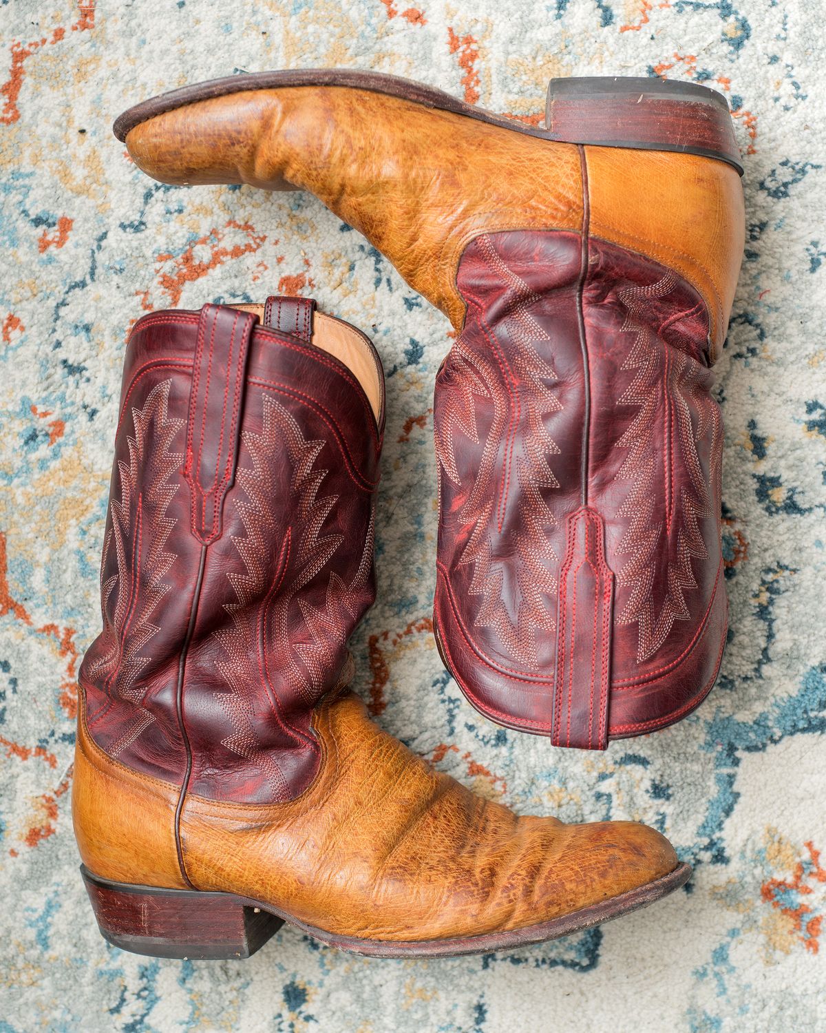 Photo by boootlicker on April 5, 2026 of the Tecovas The Weston in Smooth Ostrich.