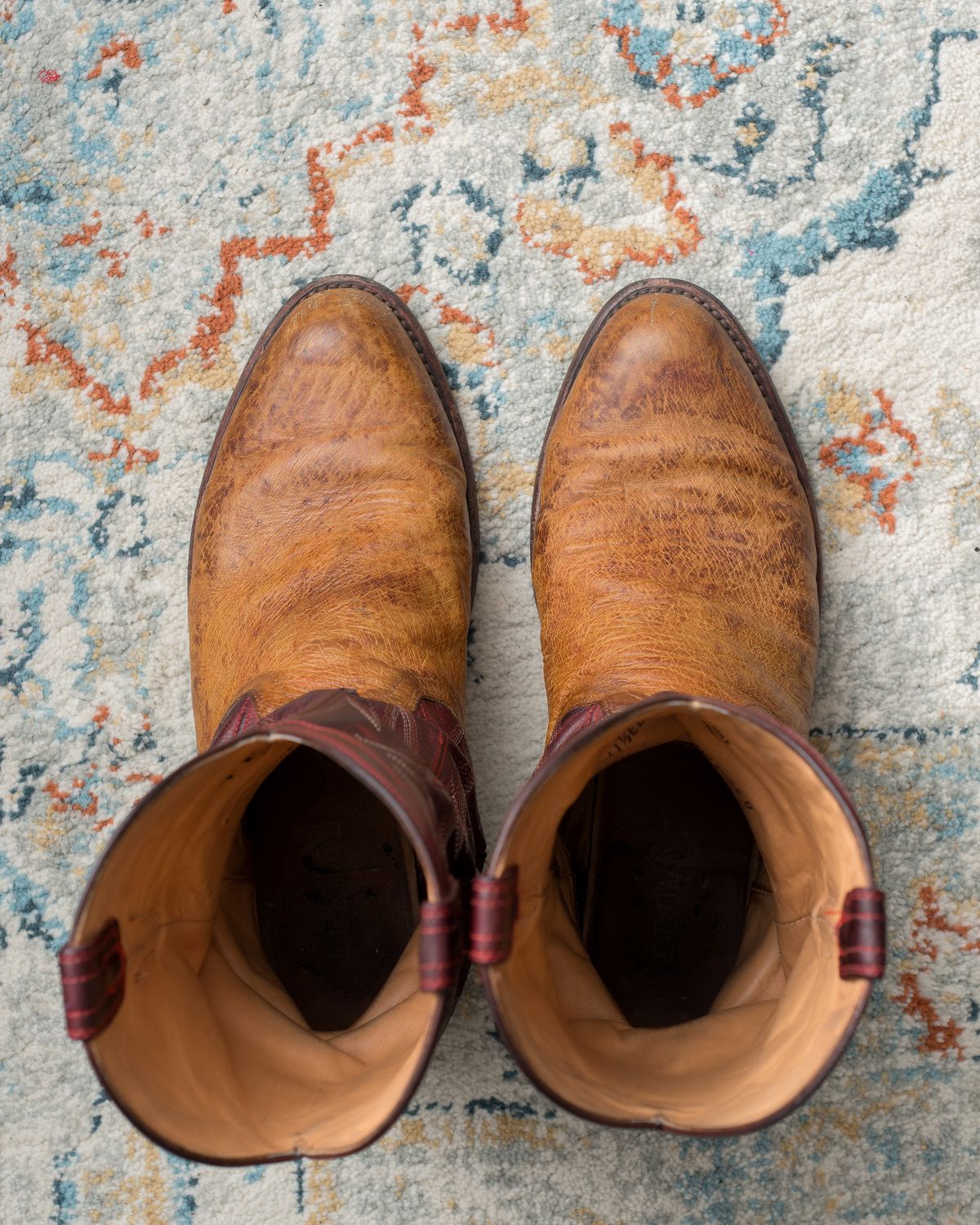 Photo by boootlicker on April 5, 2026 of the Tecovas The Weston in Smooth Ostrich.