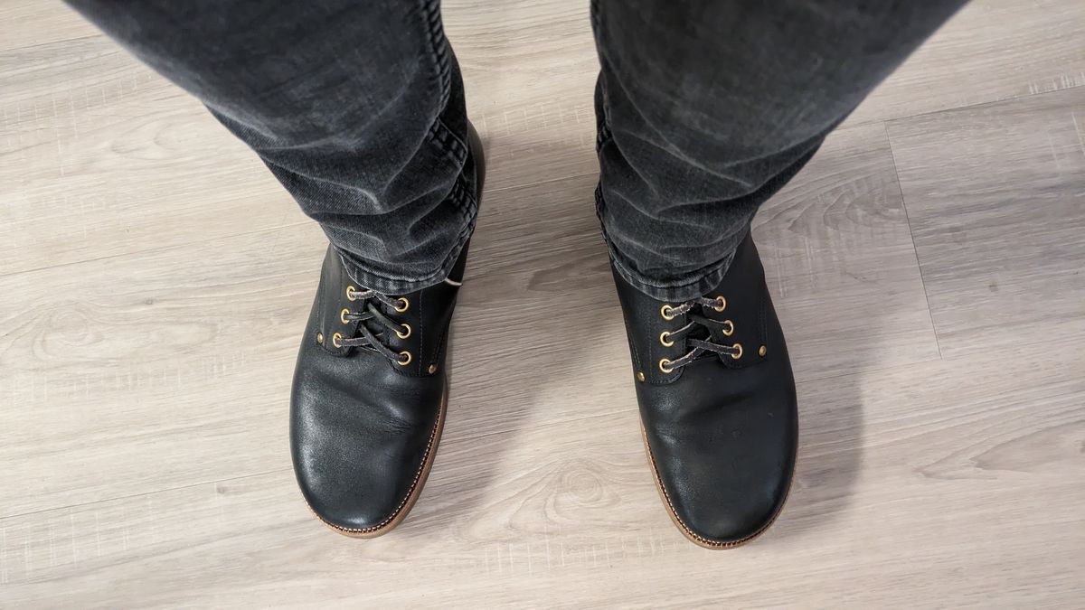 Photo by conicalsquare on September 16, 2023 of the Iron Boots The Great Escape in Seidel Black Oil Tan.