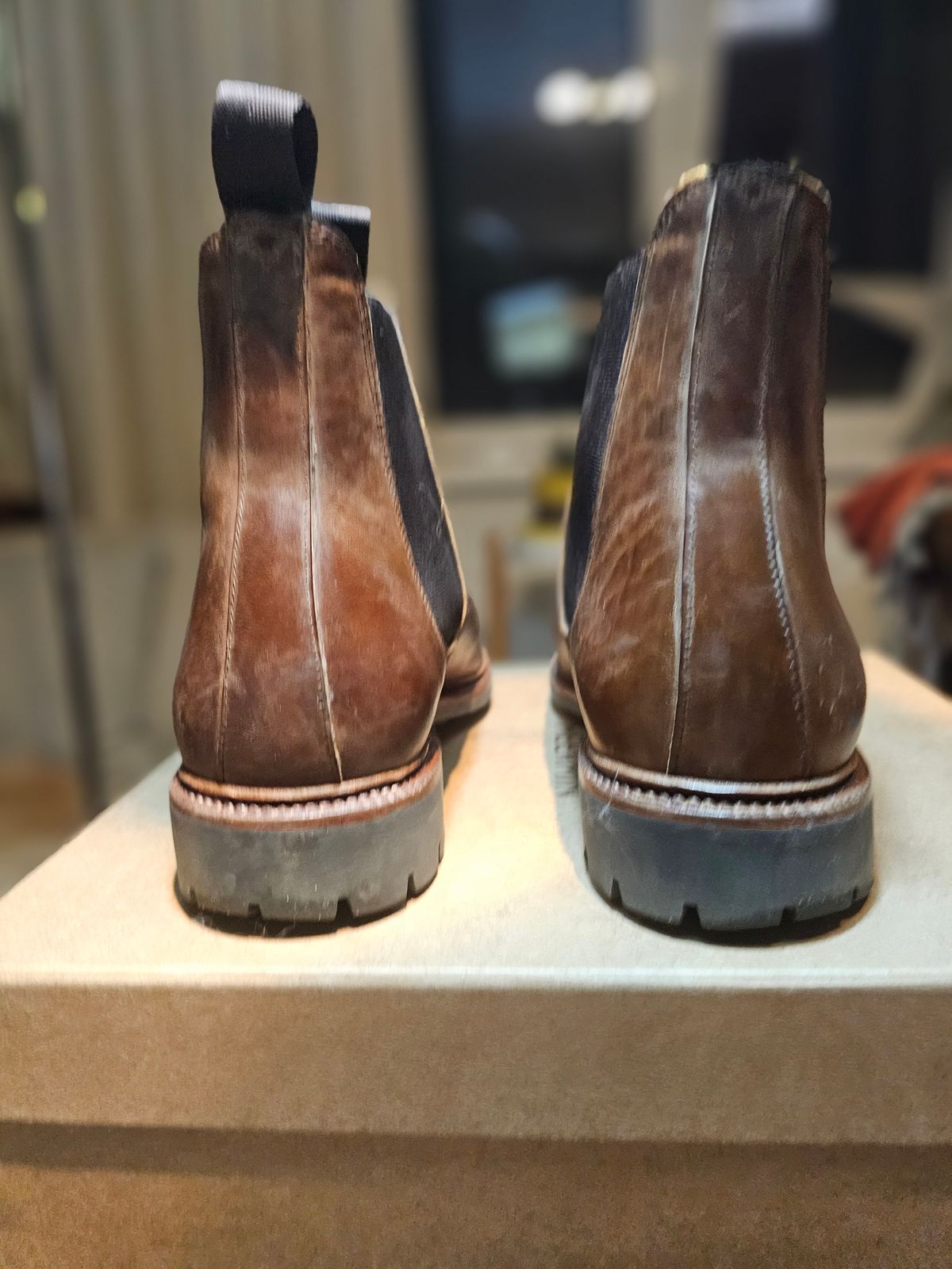 Photo by crunchyonion on January 5, 2024 of the Meermin Chelsea Boot in Tobacco Waxy Shell Cordovan.