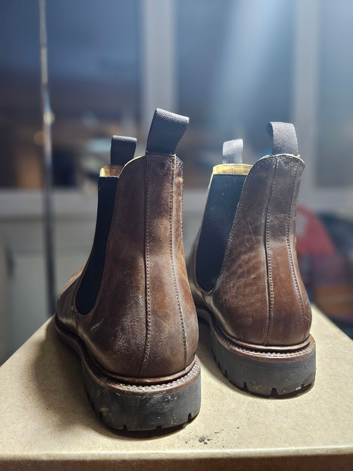 Photo by crunchyonion on February 5, 2024 of the Meermin Chelsea Boot in Tobacco Waxy Shell Cordovan.
