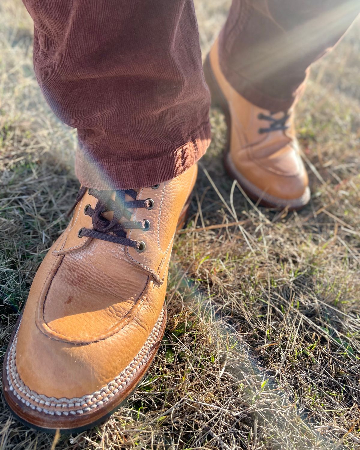 Photo by weltedware on November 2, 2022 of the Midas Spalla Derby Boot in La Bretagna Natural Ghost.