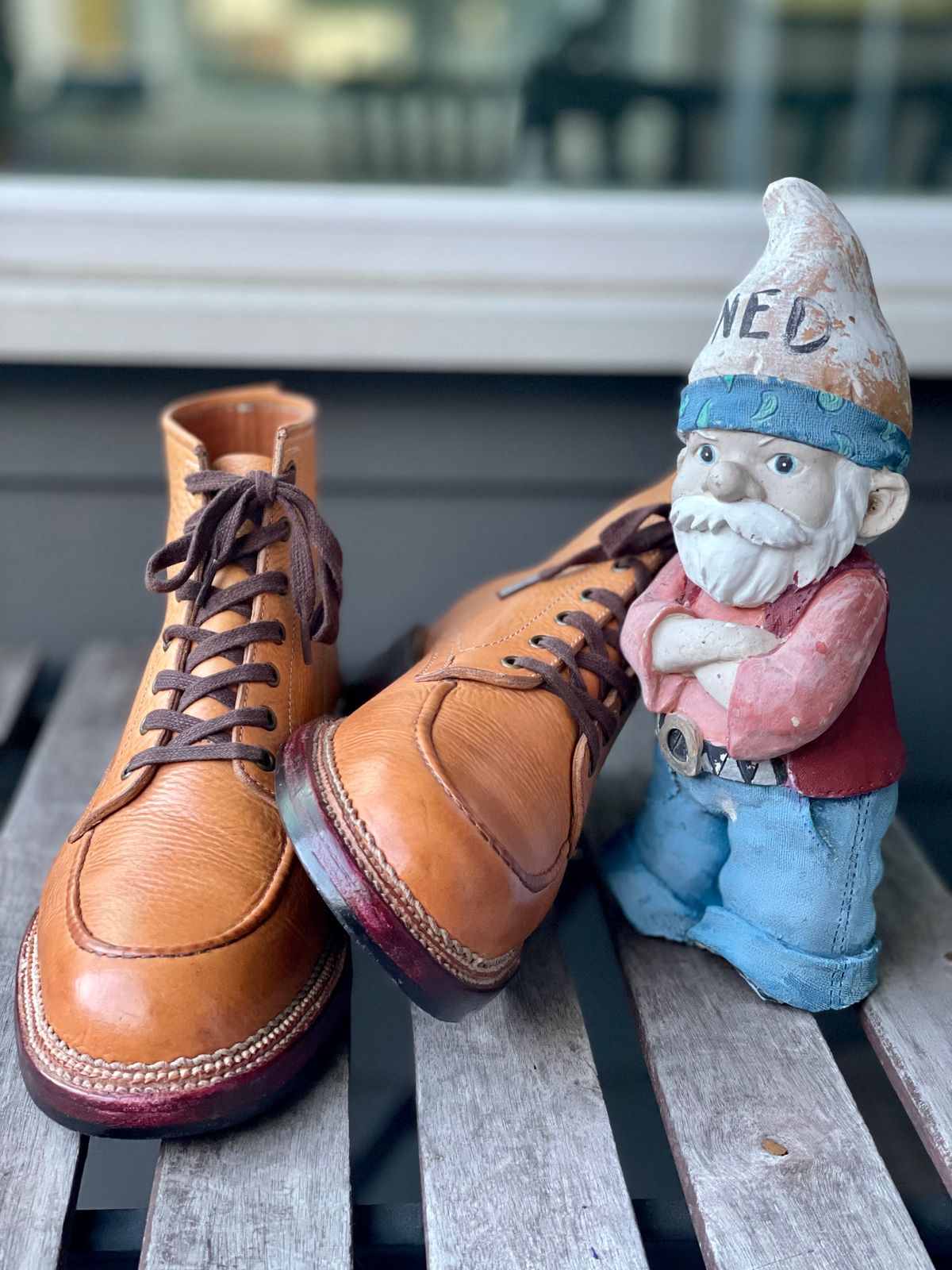 Photo by weltedware on January 3, 2023 of the Midas Spalla Derby Boot in La Bretagna Natural Ghost.