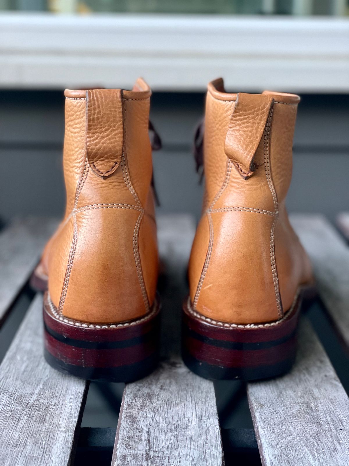 Photo by weltedware on January 3, 2023 of the Midas Spalla Derby Boot in La Bretagna Natural Ghost.