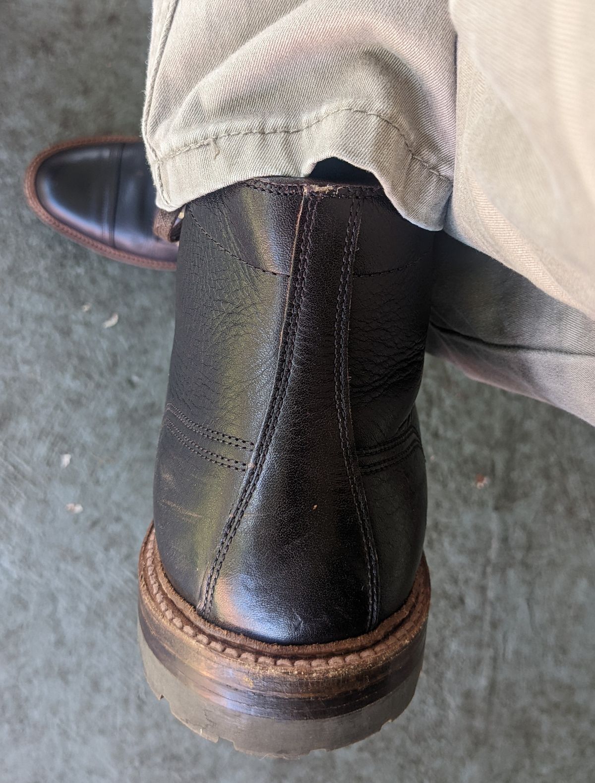 Photo by gonzalezebra on March 18, 2022 of the Alden in Horween Arabica Lux Calfskin.