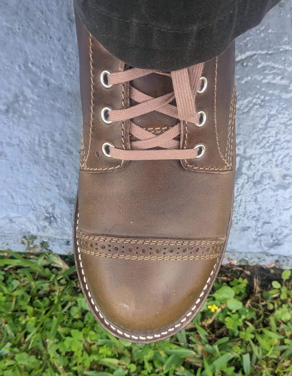 Photo by gonzalezebra on March 15, 2022 of the John Lofgren in Horween Olive Chromexcel.