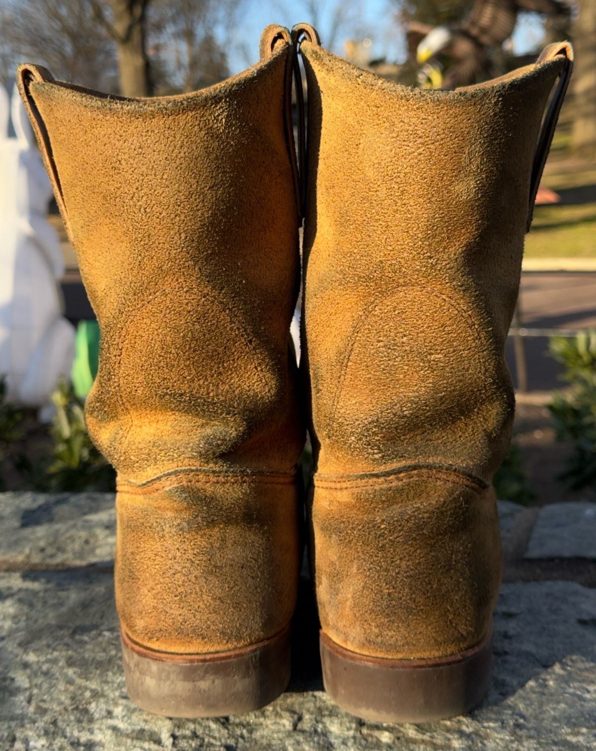 Photo by amaru_and_crow on January 2, 2026 of the Red Wing Pecos in S.B. Foot Hawthorne Muleskinner.