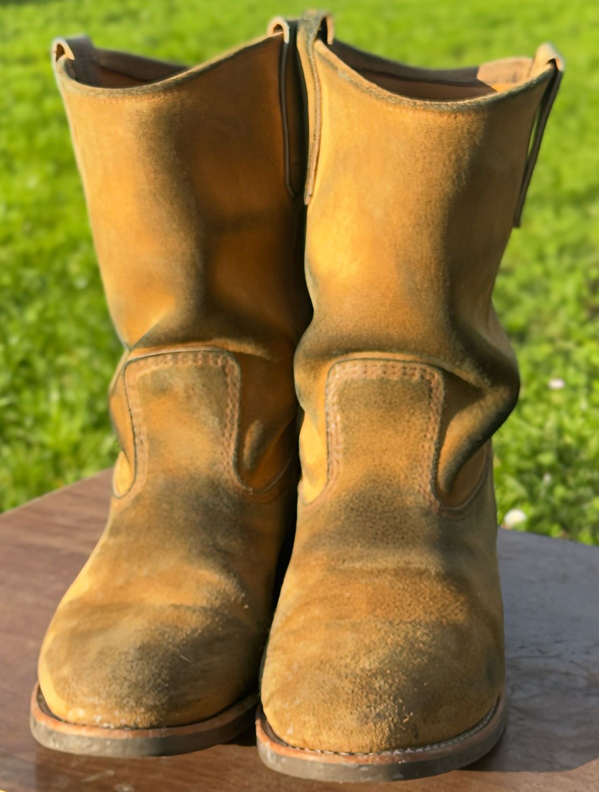 Photo by amaru_and_crow on February 5, 2026 of the Red Wing Pecos in S.B. Foot Hawthorne Muleskinner.