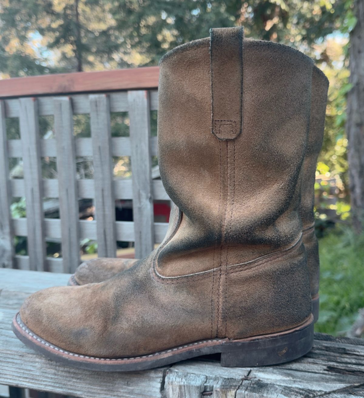 Photo by amaru_and_crow on March 3, 2026 of the Red Wing Pecos in S.B. Foot Hawthorne Muleskinner.