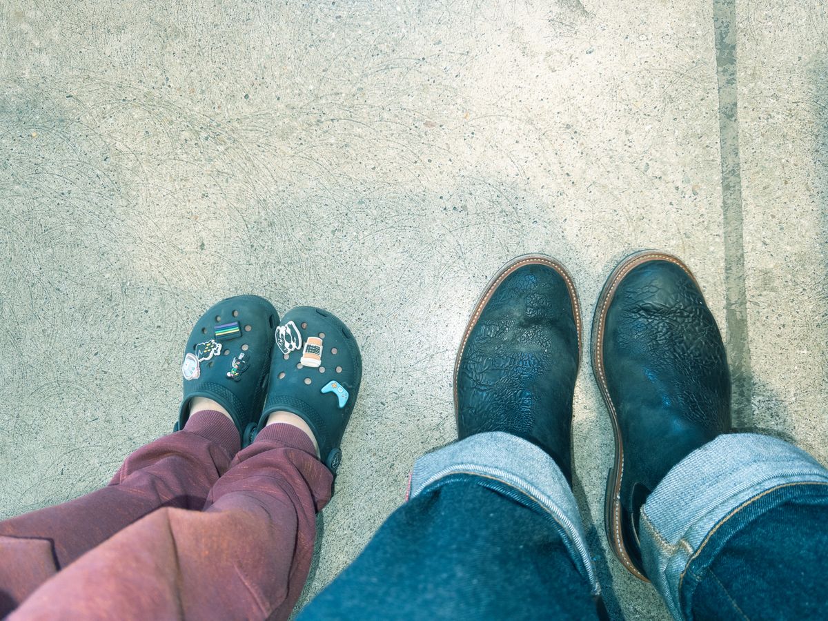 Photo by amaru_and_crow on November 30, 2025 of the Christian Daniel Fernando Chelsea in Maryam Hand Overdyed Mustard Horsebutt.