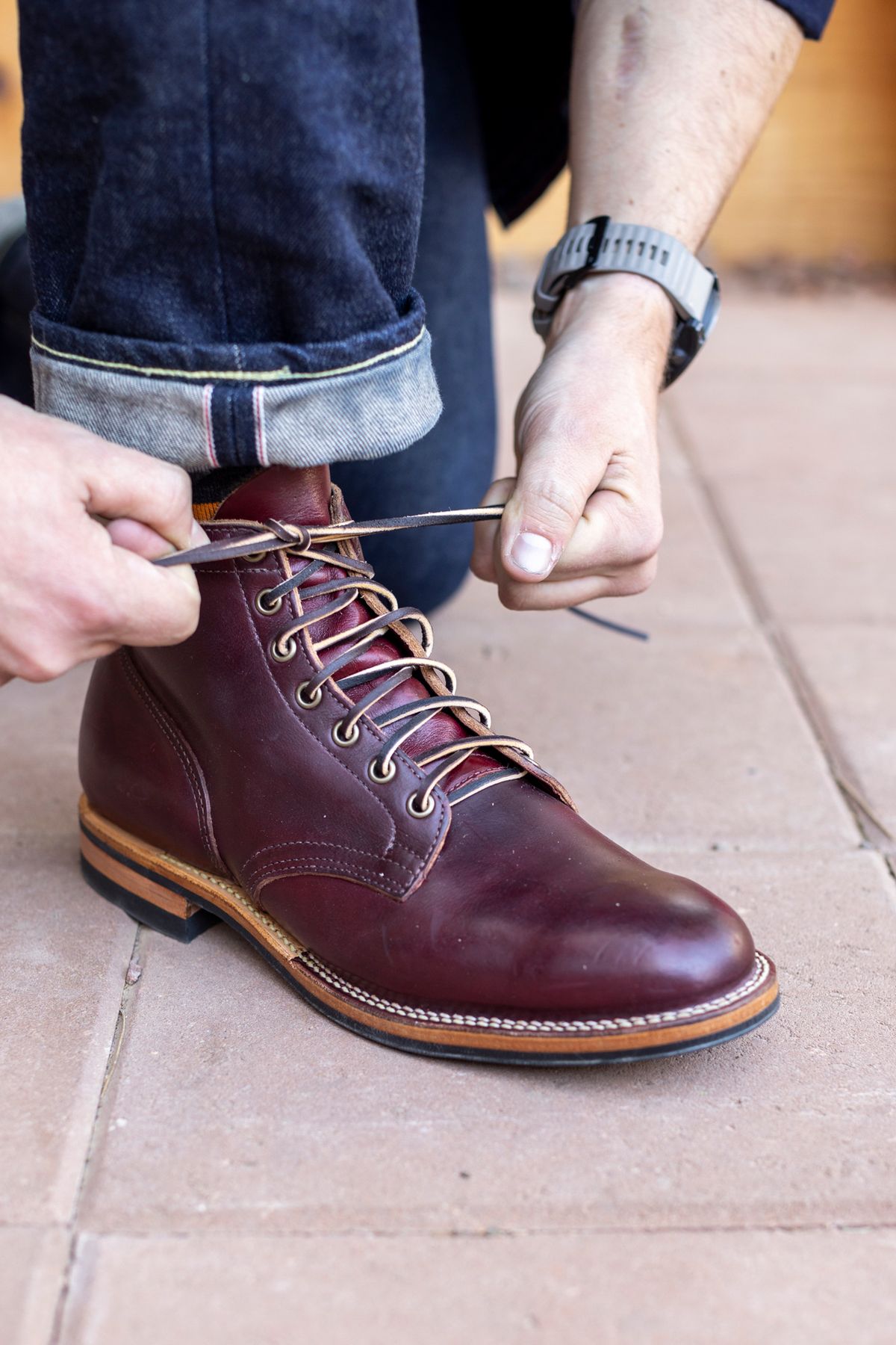Photo by SBE2002 on November 1, 2023 of the Viberg Service Boot in Horween Color 8 Chromexcel.