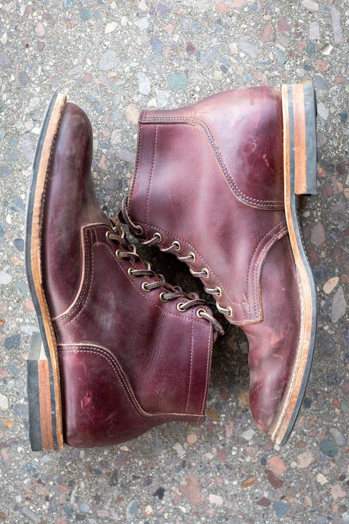 Photo by SBE2002 on December 4, 2023 of the Viberg Service Boot in Horween Color 8 Chromexcel.