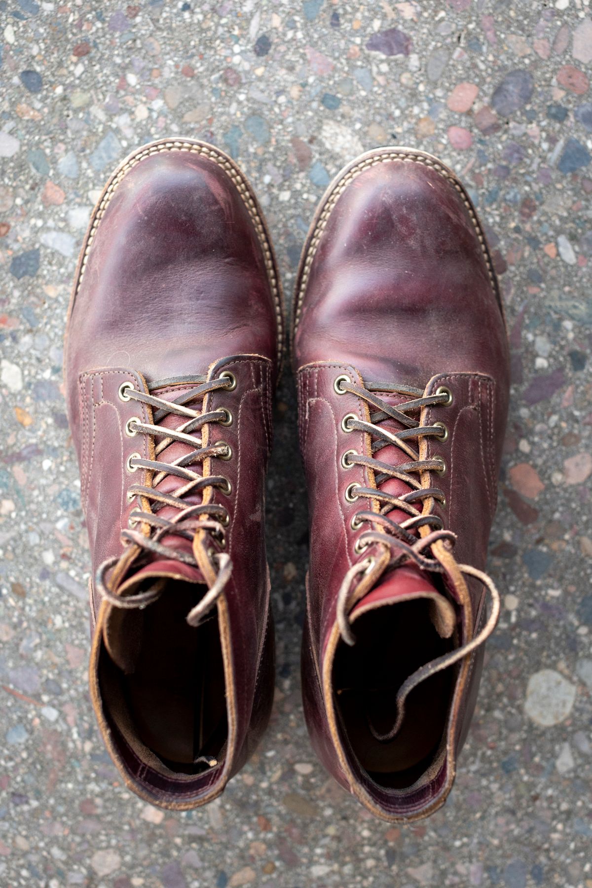 Photo by SBE2002 on December 4, 2023 of the Viberg Service Boot in Horween Color 8 Chromexcel.