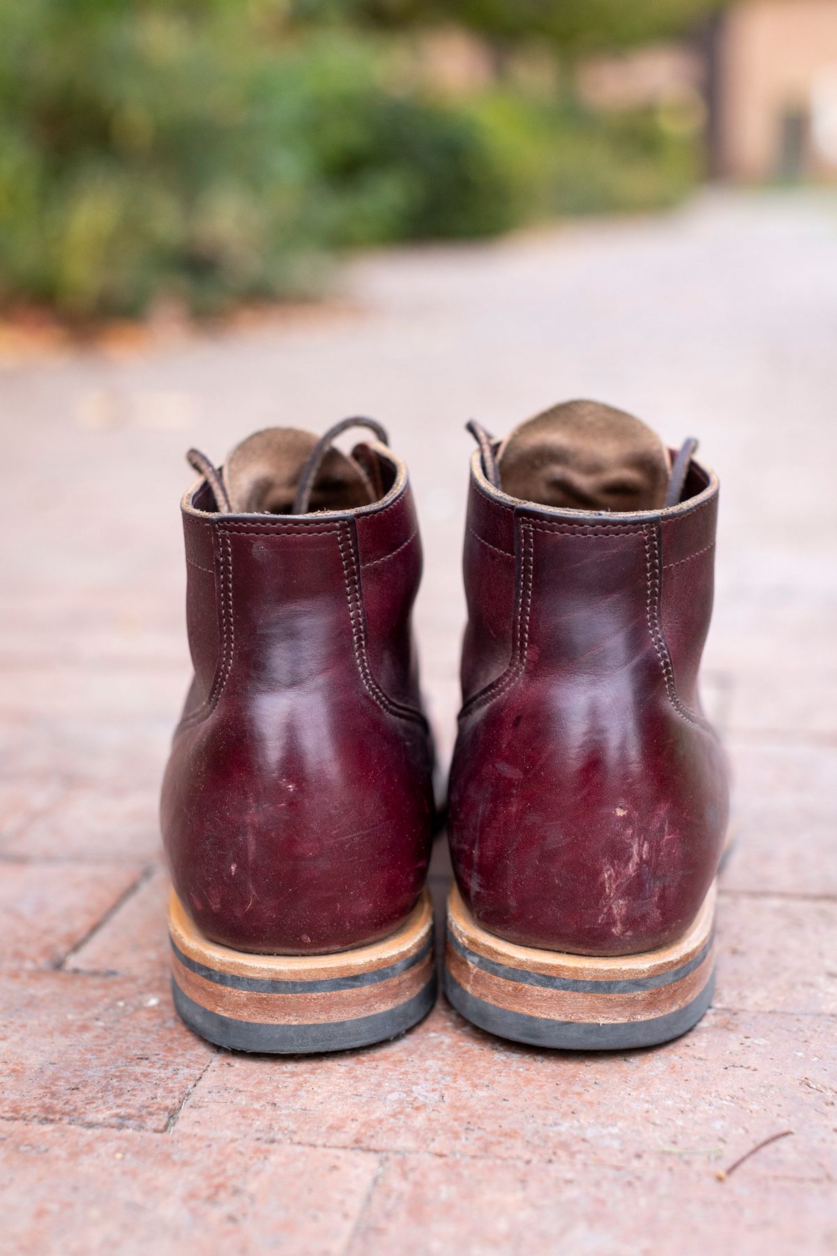 Photo by SBE2002 on January 5, 2024 of the Viberg Service Boot in Horween Color 8 Chromexcel.