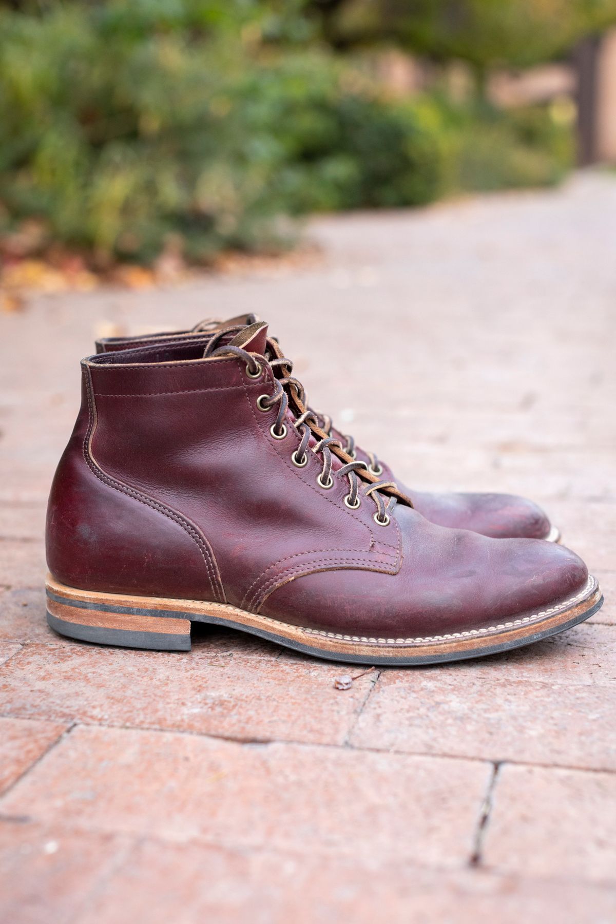 Photo by SBE2002 on January 5, 2024 of the Viberg Service Boot in Horween Color 8 Chromexcel.