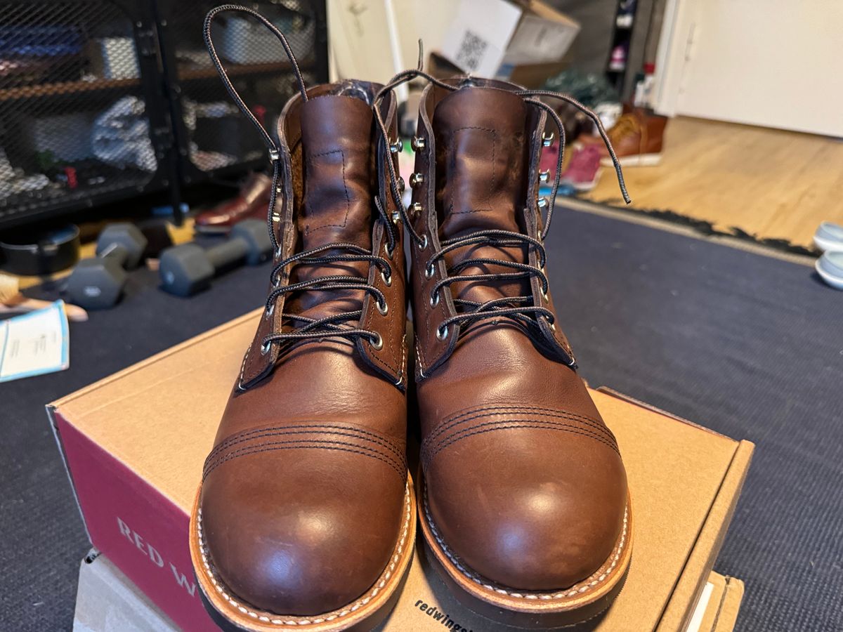 Photo by sunuchand on November 1, 2023 of the Red Wing Iron Ranger in S.B. Foot Amber Harness.
