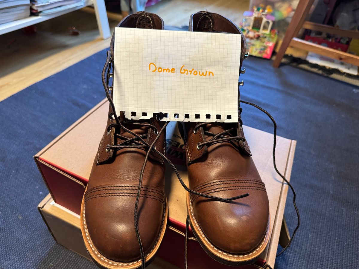 Photo by sunuchand on November 1, 2023 of the Red Wing Iron Ranger in S.B. Foot Amber Harness.