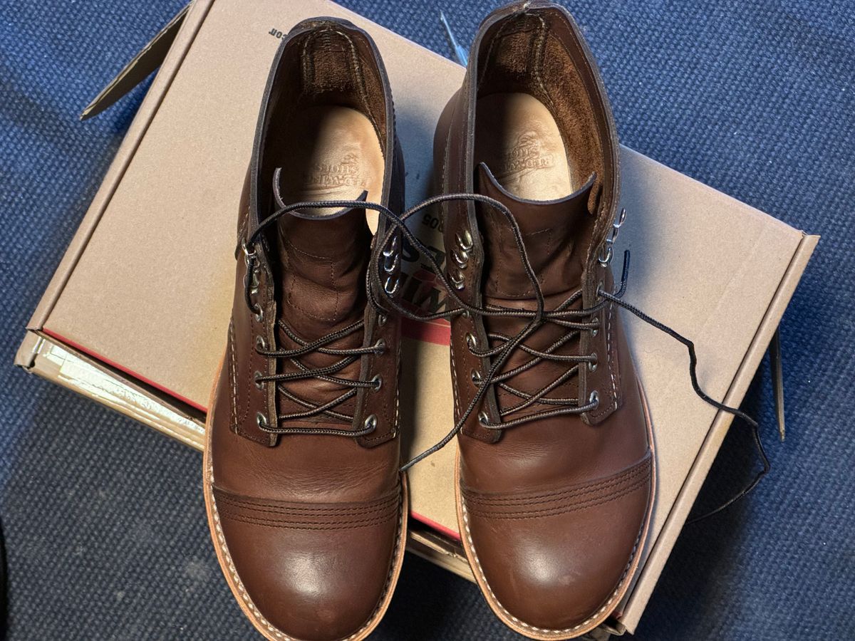 Photo by sunuchand on November 1, 2023 of the Red Wing Iron Ranger in S.B. Foot Amber Harness.