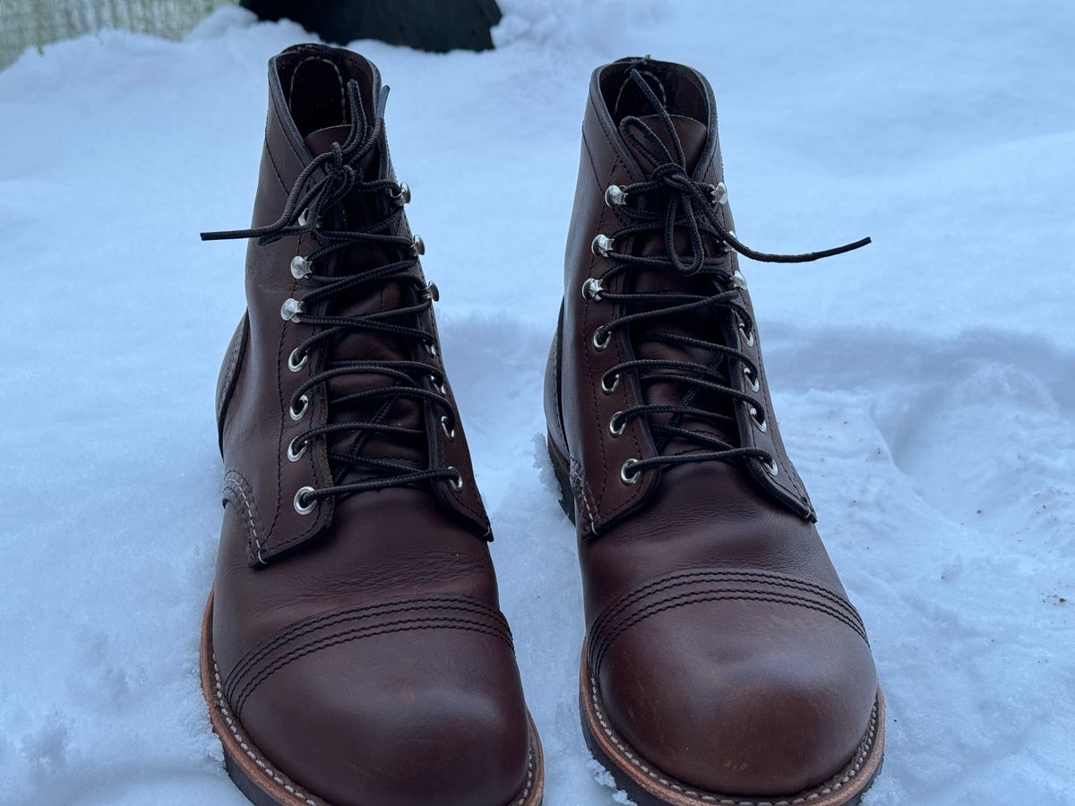 Photo by sunuchand on December 2, 2023 of the Red Wing Iron Ranger in S.B. Foot Amber Harness.