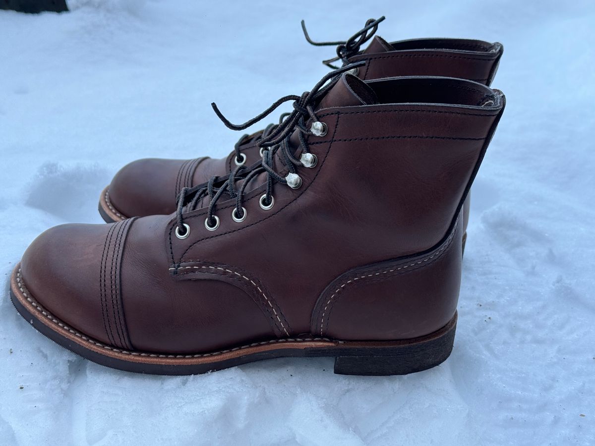 Photo by sunuchand on December 2, 2023 of the Red Wing Iron Ranger in S.B. Foot Amber Harness.