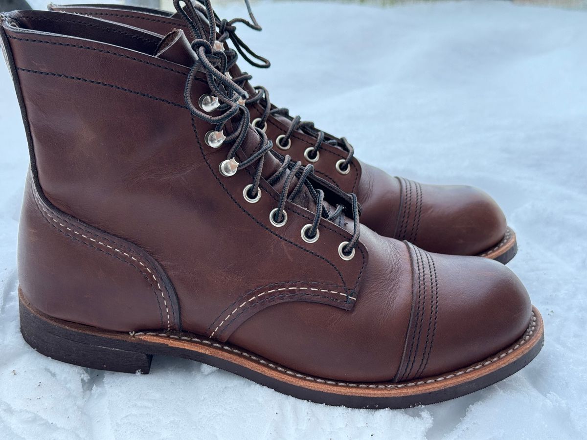 Photo by sunuchand on December 2, 2023 of the Red Wing Iron Ranger in S.B. Foot Amber Harness.