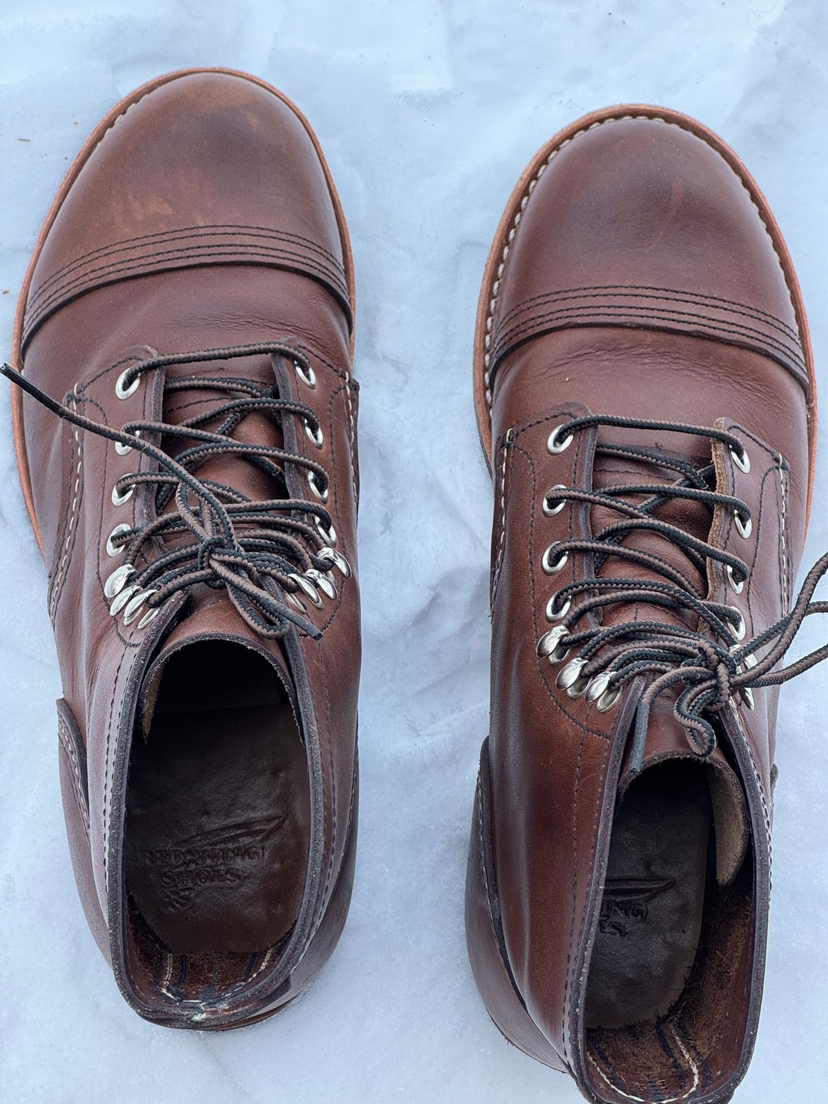 Photo by sunuchand on December 2, 2023 of the Red Wing Iron Ranger in S.B. Foot Amber Harness.