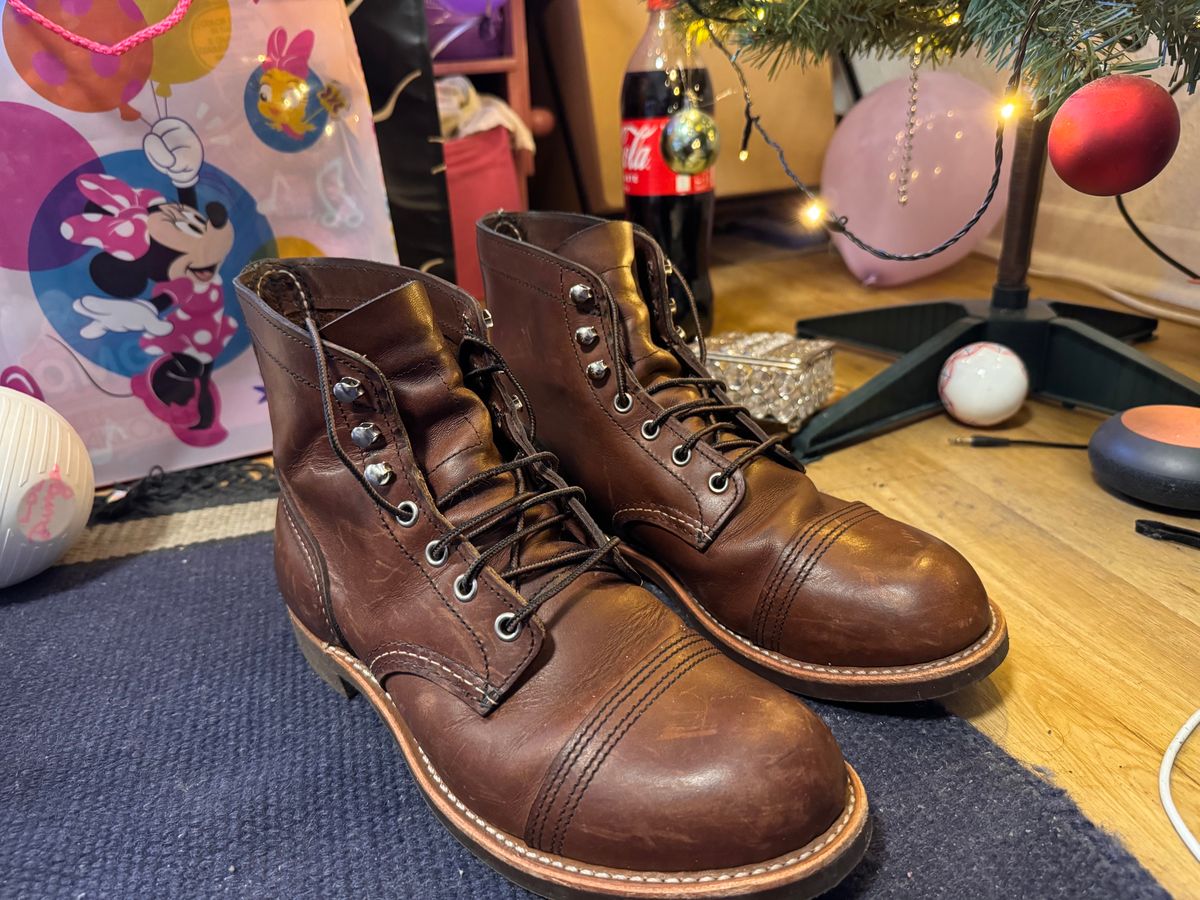 Photo by sunuchand on January 5, 2024 of the Red Wing Iron Ranger in S.B. Foot Amber Harness.