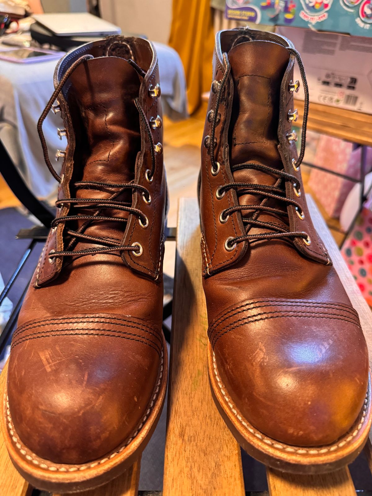 Photo by sunuchand on January 5, 2024 of the Red Wing Iron Ranger in S.B. Foot Amber Harness.