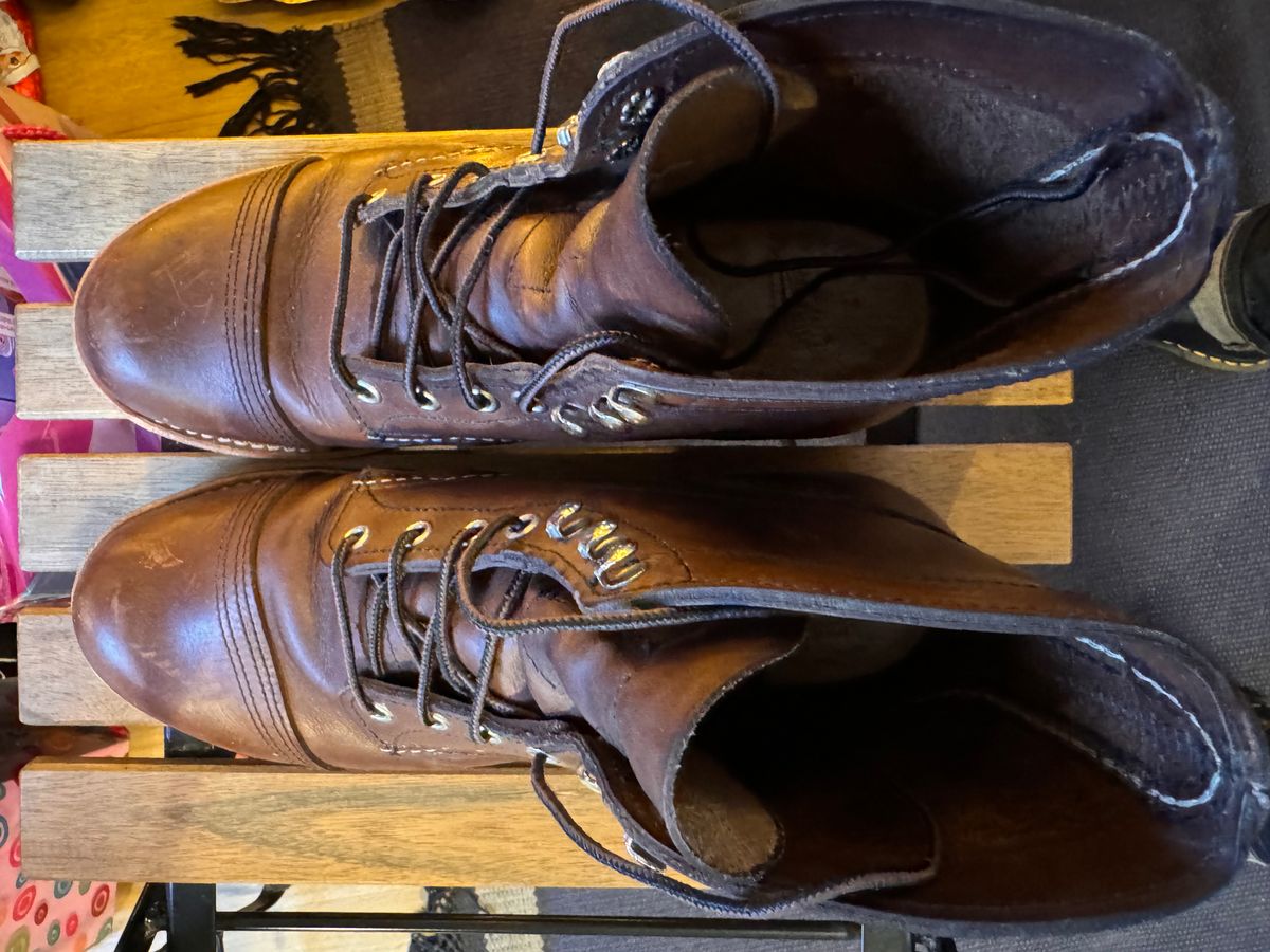 Photo by sunuchand on January 5, 2024 of the Red Wing Iron Ranger in S.B. Foot Amber Harness.
