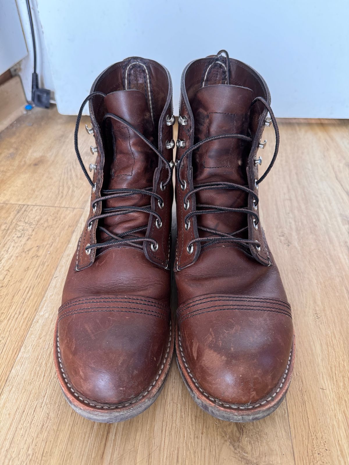 Photo by sunuchand on March 5, 2024 of the Red Wing Iron Ranger in S.B. Foot Amber Harness.