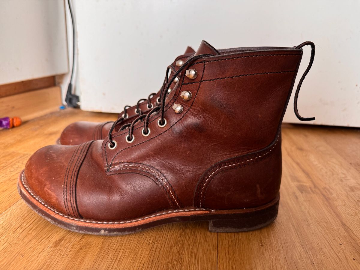 Photo by sunuchand on March 5, 2024 of the Red Wing Iron Ranger in S.B. Foot Amber Harness.