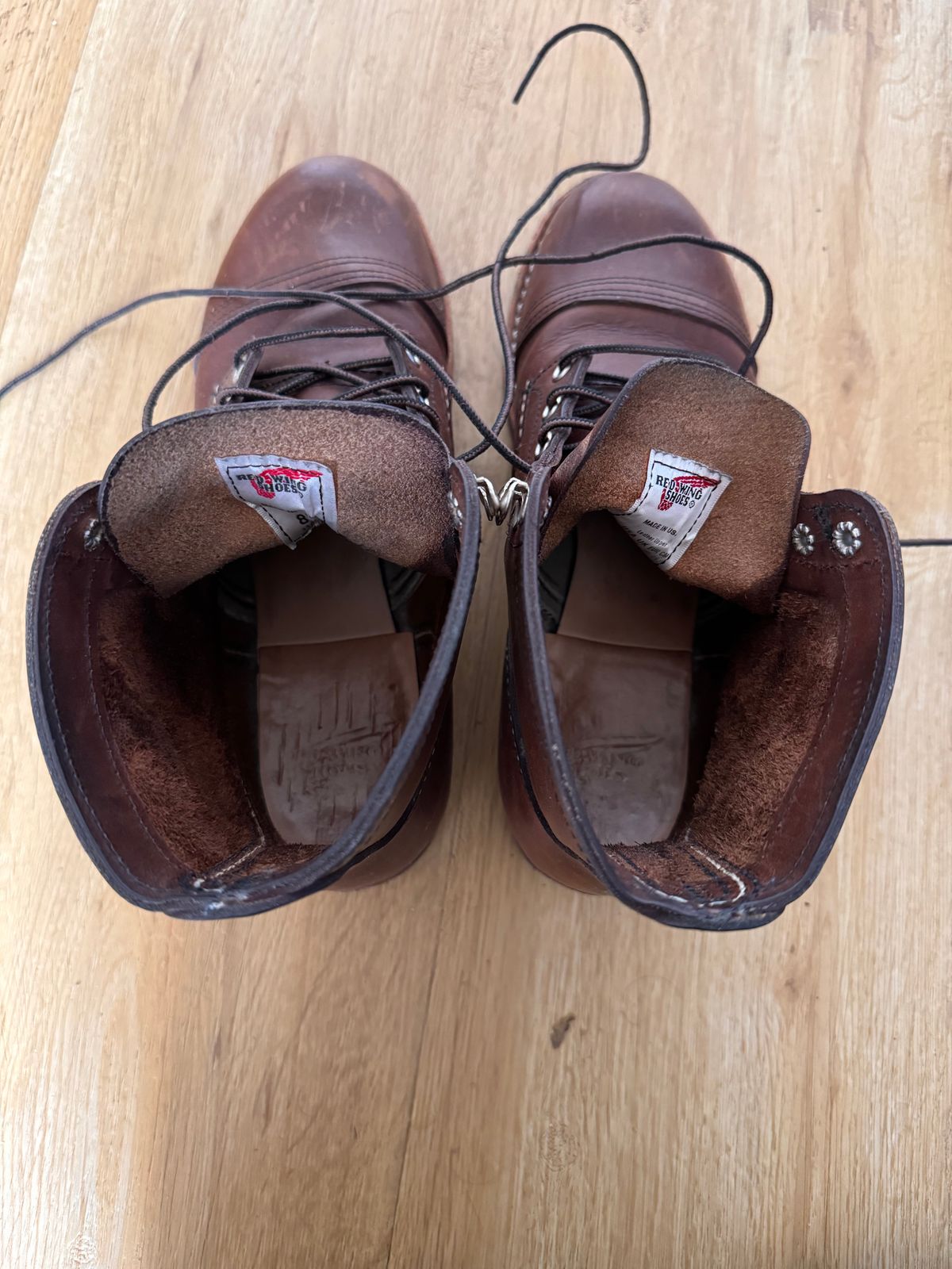 Photo by sunuchand on March 5, 2024 of the Red Wing Iron Ranger in S.B. Foot Amber Harness.