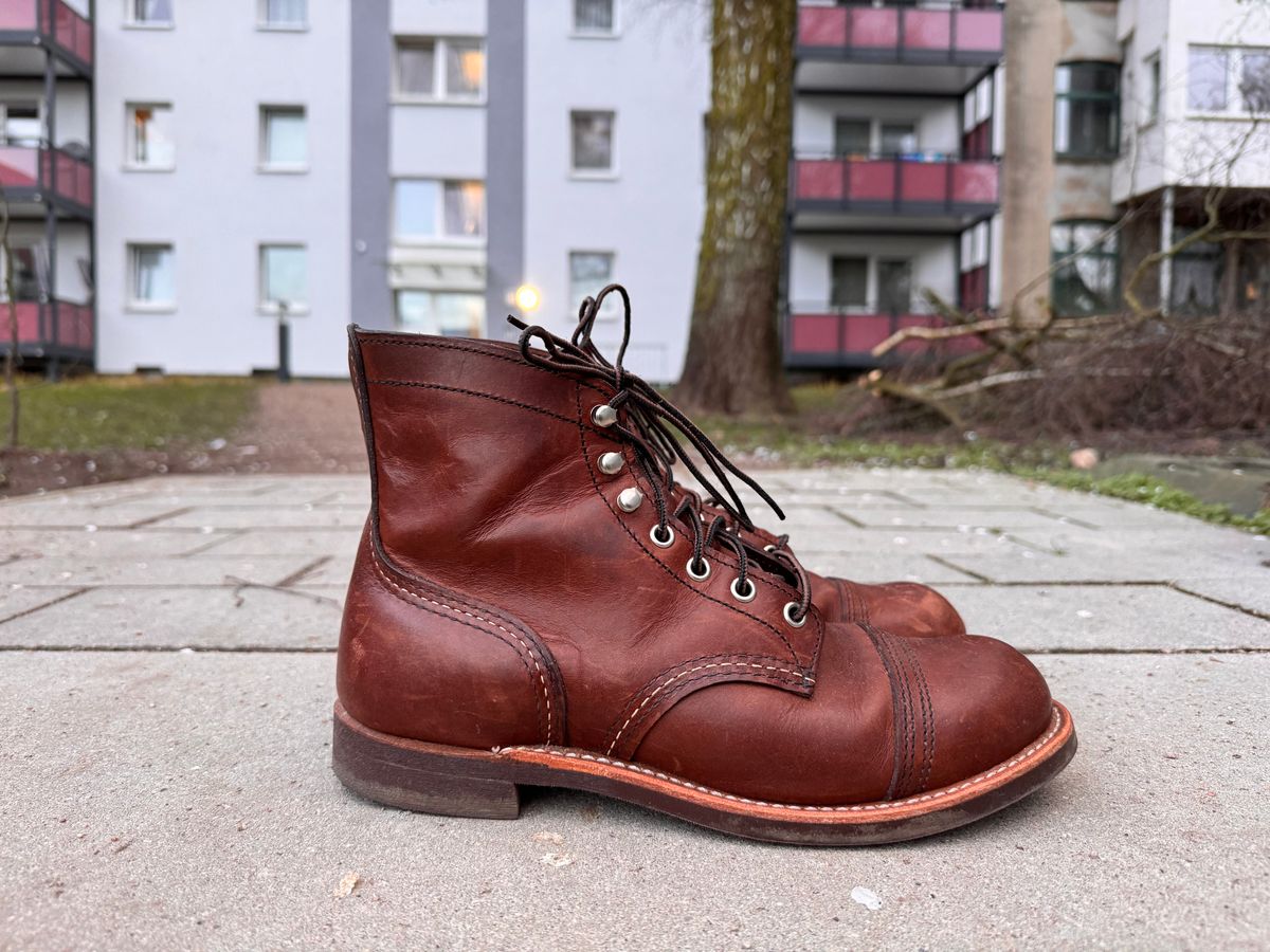 Photo by sunuchand on April 4, 2024 of the Red Wing Iron Ranger in S.B. Foot Amber Harness.